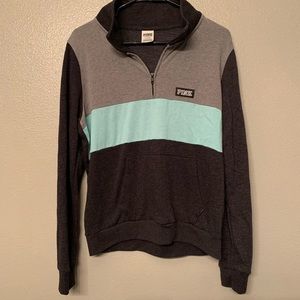 PINK Half zip pullover